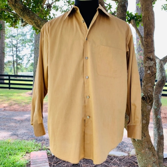 Claiborne Other - AXCESS Claiborne mustard wrinkle free button down